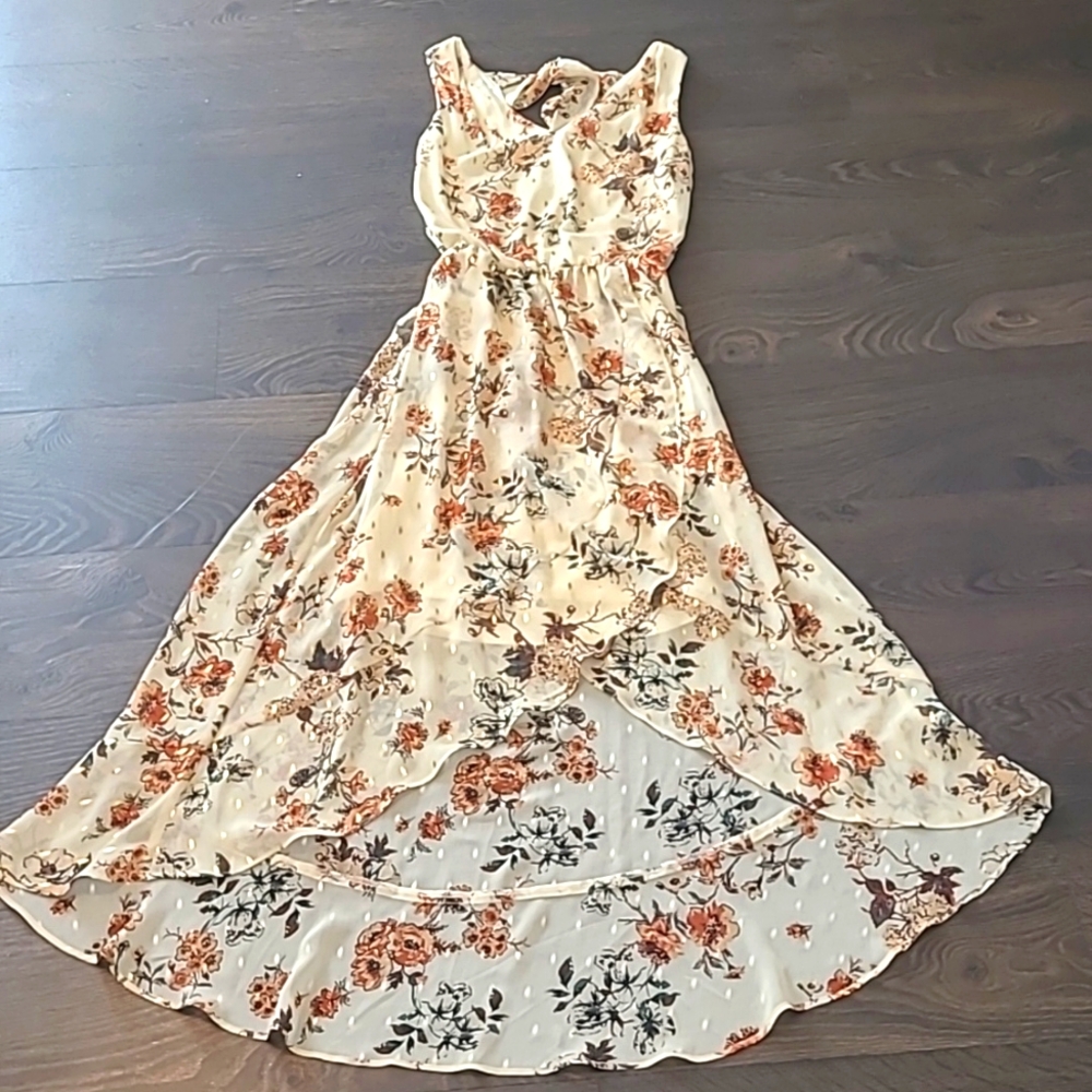 NWT Nicole Miller High Low Floral Dress